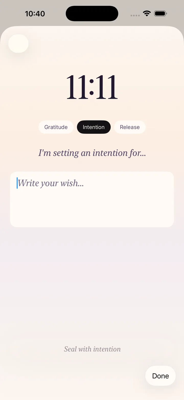 Orbdit wish capture sheet